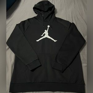 *NWT Jordan Logo Fleece Hoodie Black Men XL